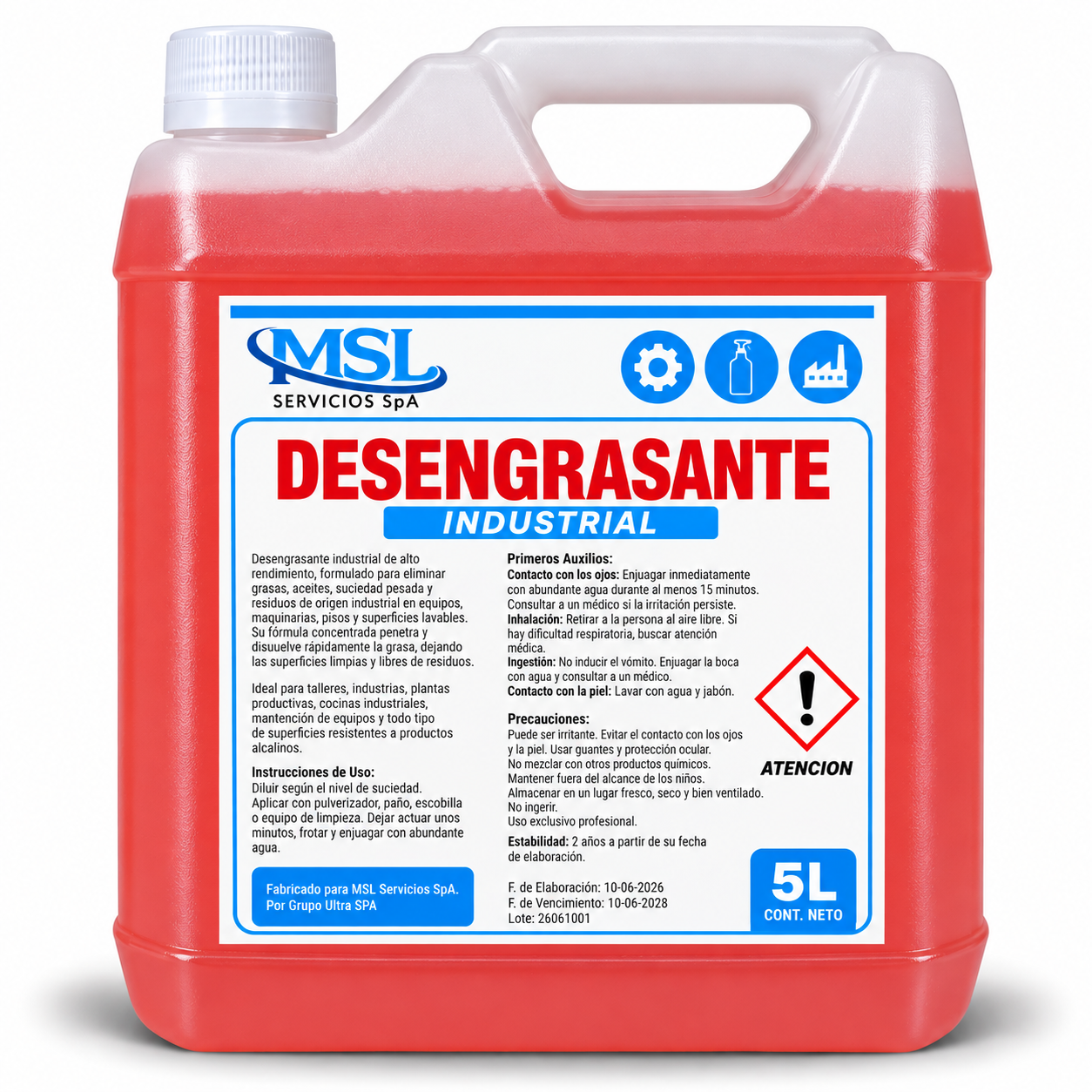 DESENGRASANTE INDUSTRIAL