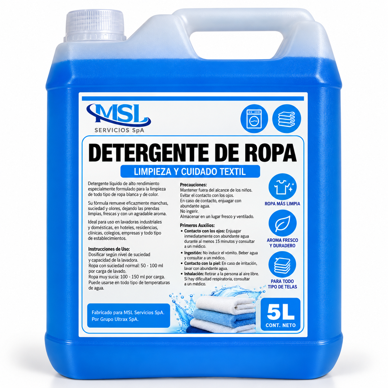 DETERGENTE LÍQUIDO DE ROPA