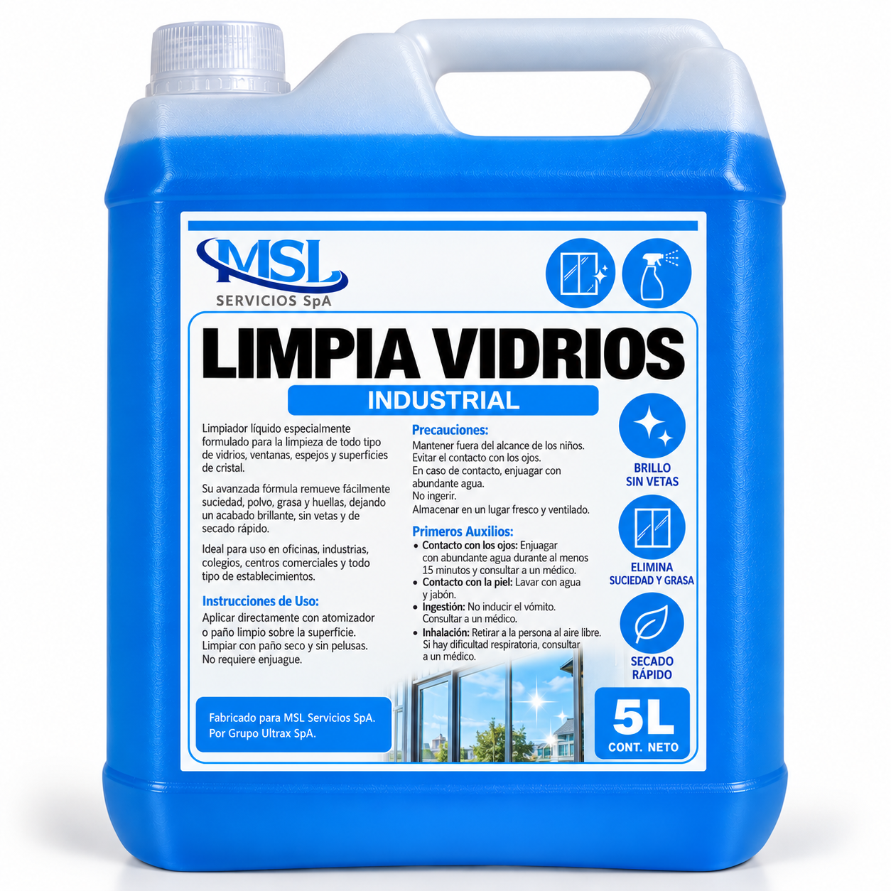 LIMPIA VIDRIOS INDUSTRIAL