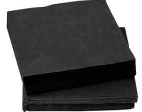 SERVILLETA MANTEL 40X40 NEGRA